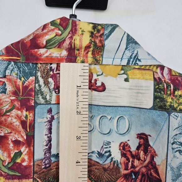 Vintage Willie Esco Shirt Mens Extra Large Indian AOP Button‎ Up Y2K Hip Hop XL - Picture 6 of 10